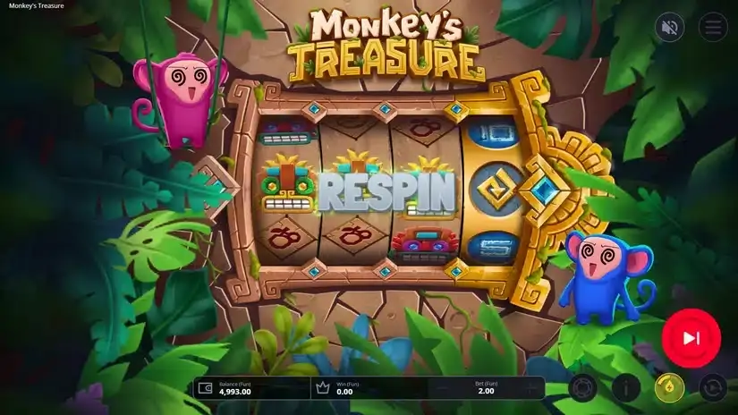 Monkey’s Treasure slot screenshot 2