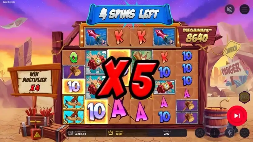 Wild Coyote Megaways slot screenshot 5