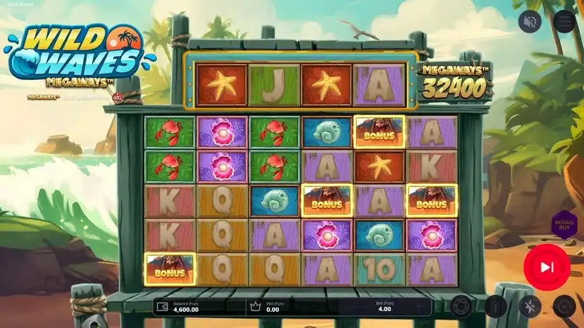 Wild Waves Megaways slot screenshot 2