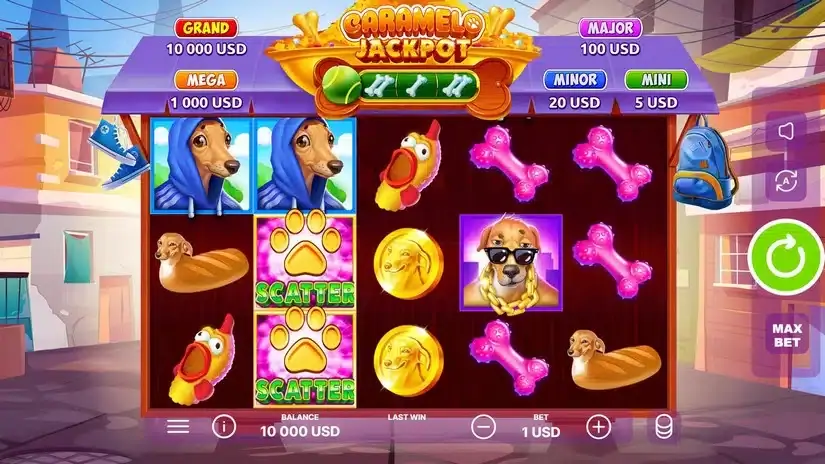 Caramelo Jackpot slot screenshot 1