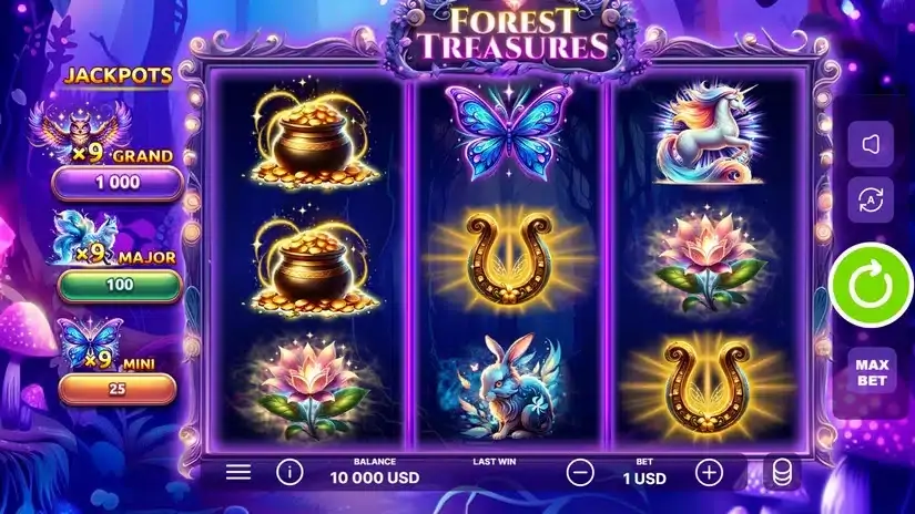 Forest Treasures slot screenshot 1