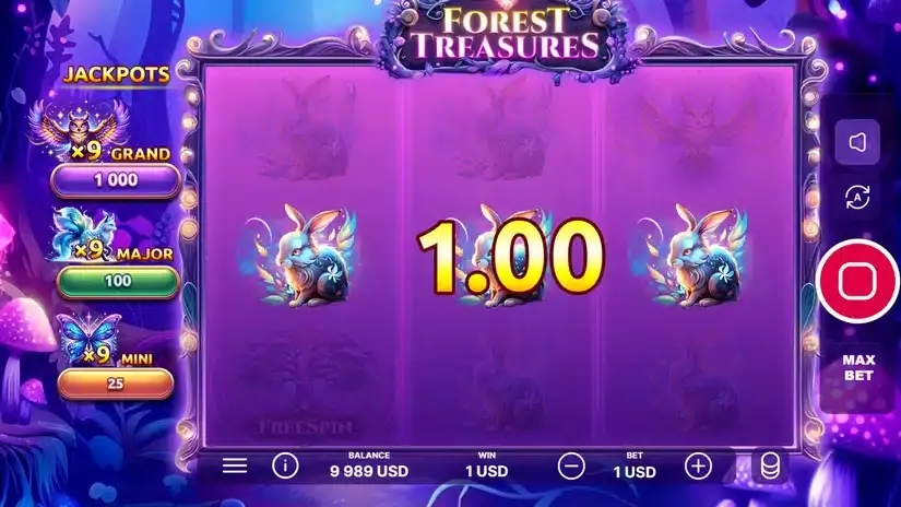Forest Treasures slot screenshot 3