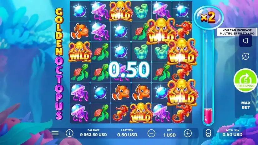 Golden Octopus slot screenshot 3