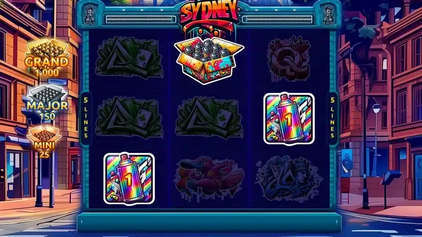 Graffiti in Sydney slot screenshot 2