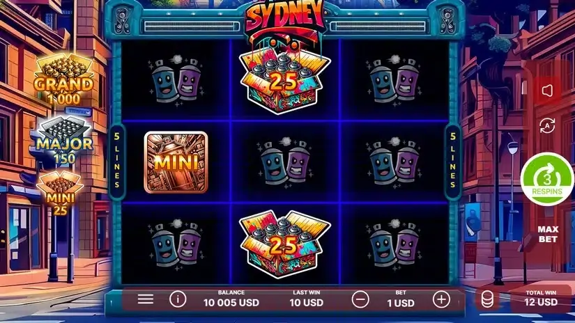 Graffiti in Sydney slot screenshot 4