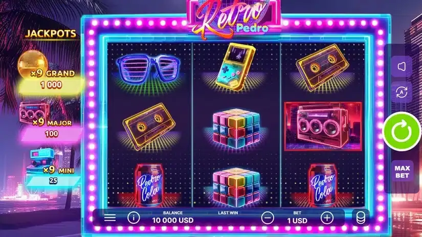 Retro Pedro slot screenshot 1