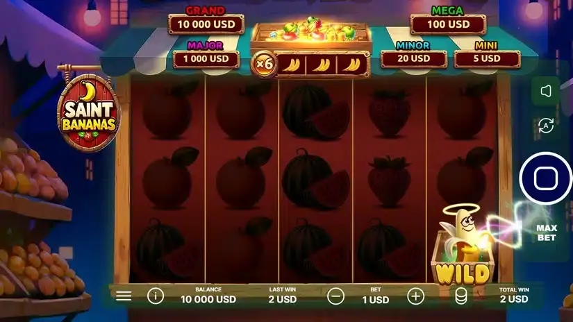 Saint Bananas slot screenshot 3