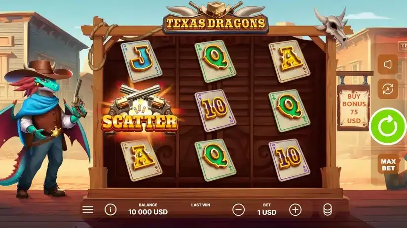 Texas Dragons slot screenshot 1
