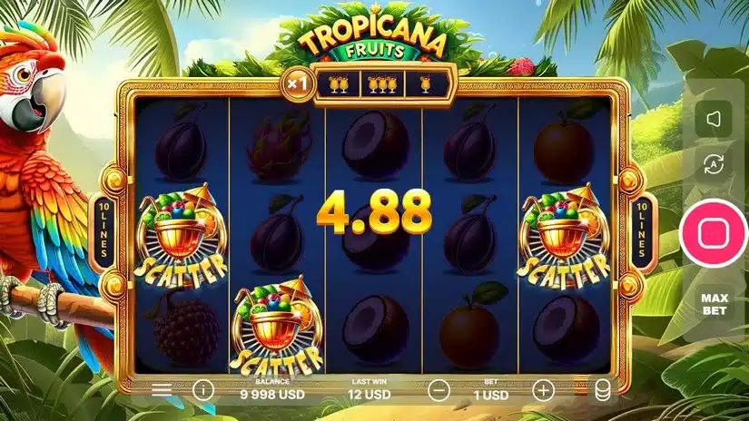 Tropicana Fruits slot screenshot 4
