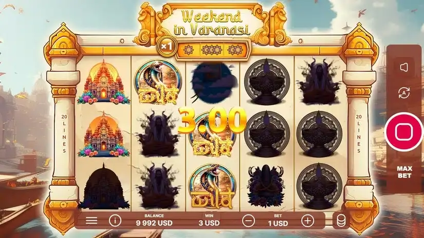 Weekend in Varanasi slot screenshot 2