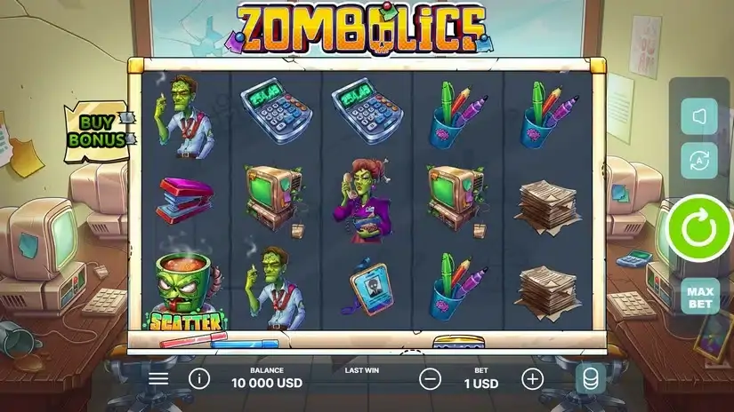 Zombolics slot screenshot 1
