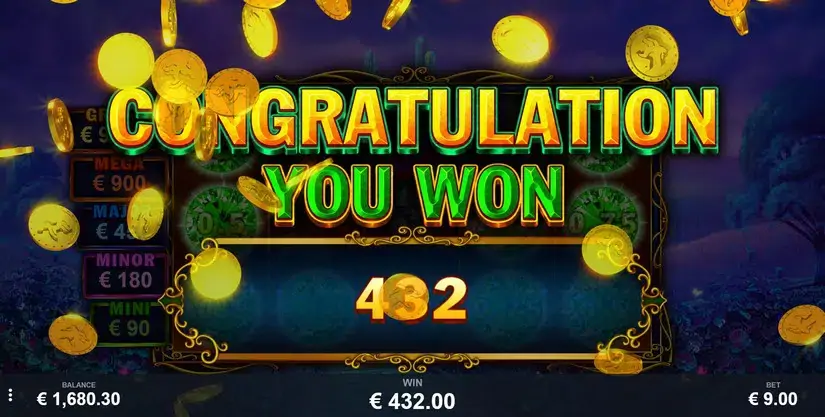 Emeralds of Oz slot screenshot 5