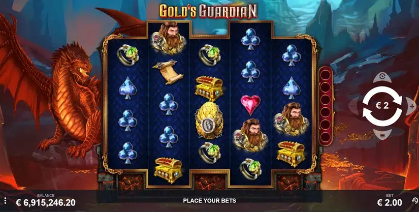Gold’s Guardian slot screenshot 1