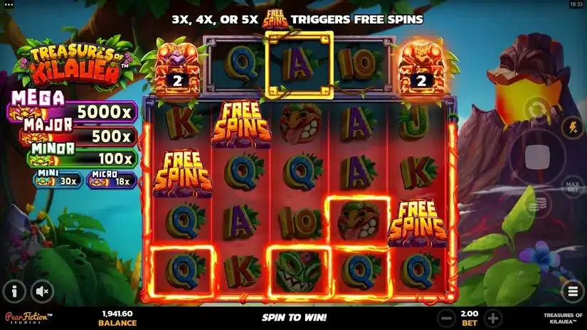Treasures of Kilauea slot screenshot 4