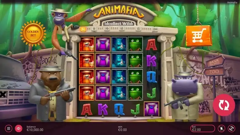 Animafia slot screenshot 
