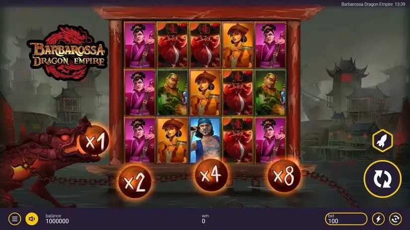 Barbarossa Dragon Empire slot screenshot 1