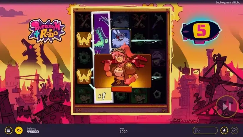 Bubblegum and Robo slot screenshot 5