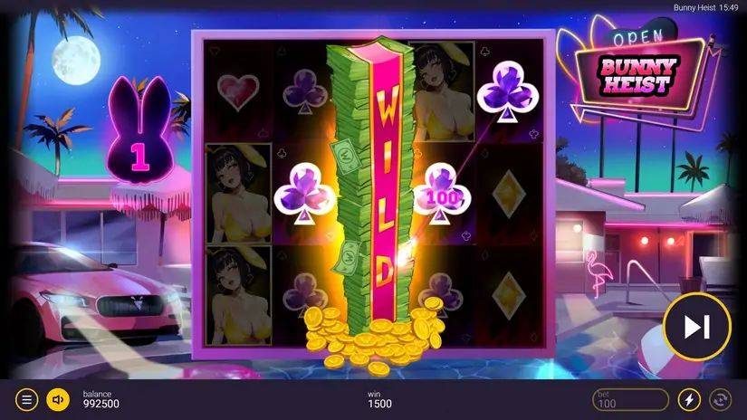 Bunny Heist slot screenshot 4
