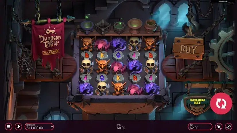 Dungeon Tower slot screenshot 2