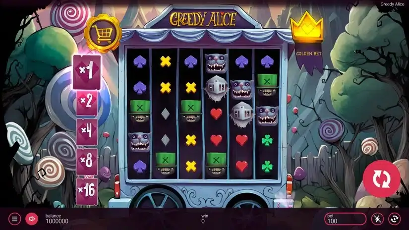 Greedy Alice slot screenshot 1