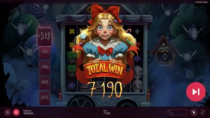 Greedy Alice slot screenshot 6