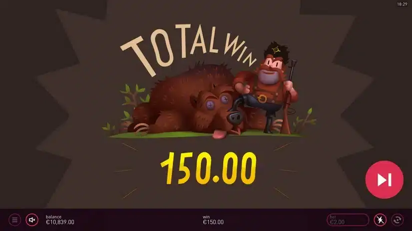 Peter Hunter slot screenshot 