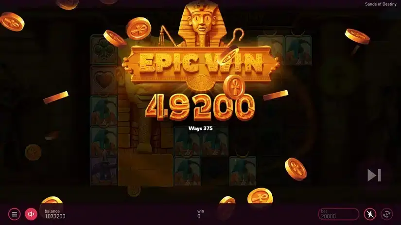 Sands Of Destiny slot screenshot 4