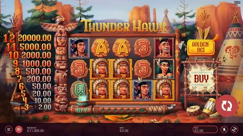Thunder Hawk slot screenshot 1