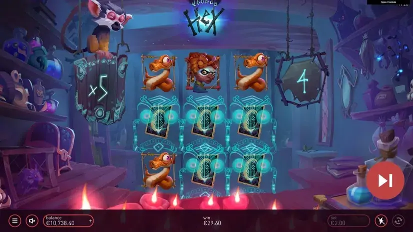 Voodoo Hex slot screenshot 