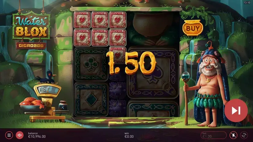 Waterblox Gigablox slot screenshot 2