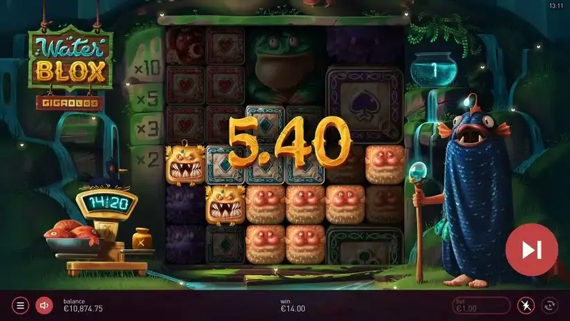 Waterblox Gigablox slot screenshot 7