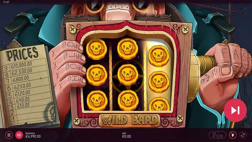 Wild Bard slot screenshot 2