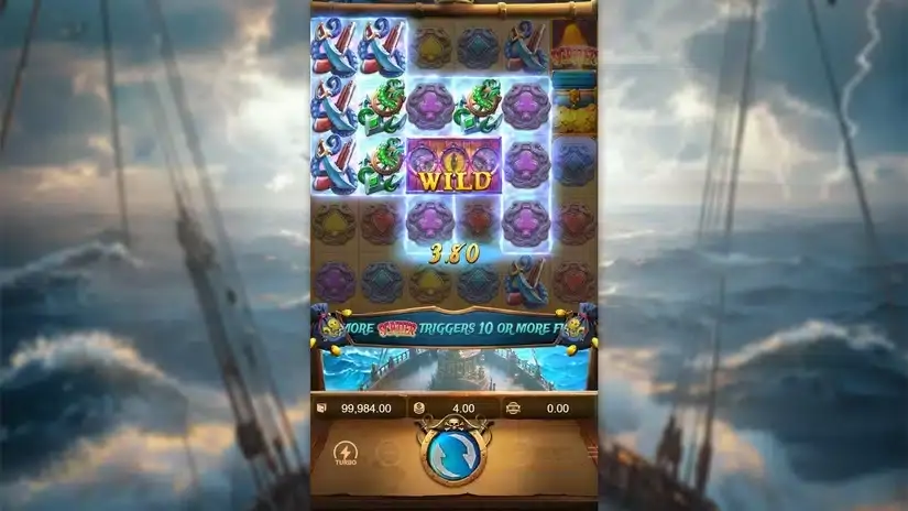 Kraken Gold Rush slot screenshot 1
