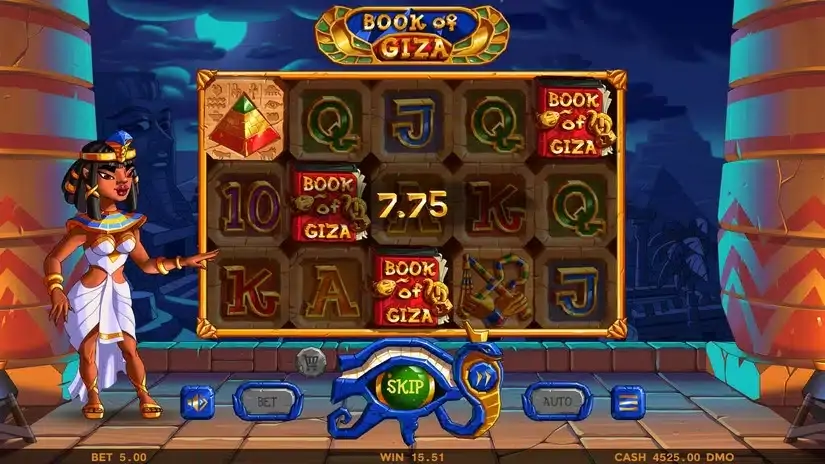 Book of Giza slot screenshot 2