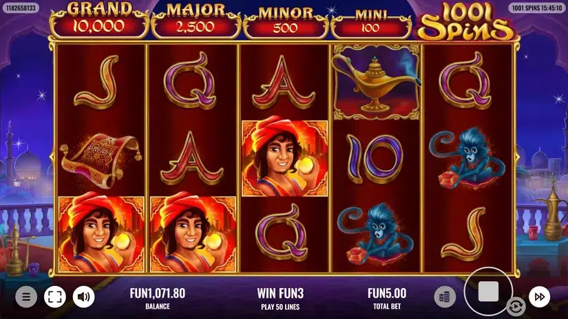 1001 Spins slot screenshot 5
