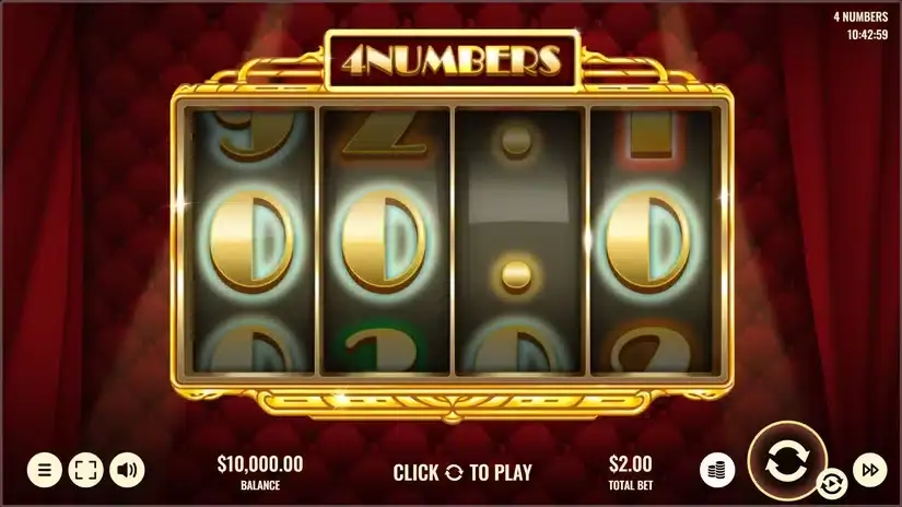 4 Numbers slot screenshot