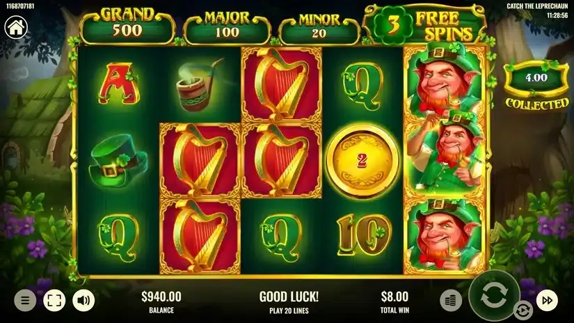 Catch The Leprechaun slot screenshot 5
