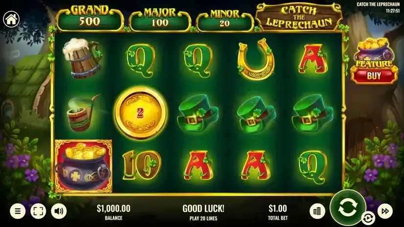 Catch The Leprechaun slot screenshot 