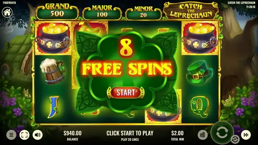Catch The Leprechaun slot screenshot 4
