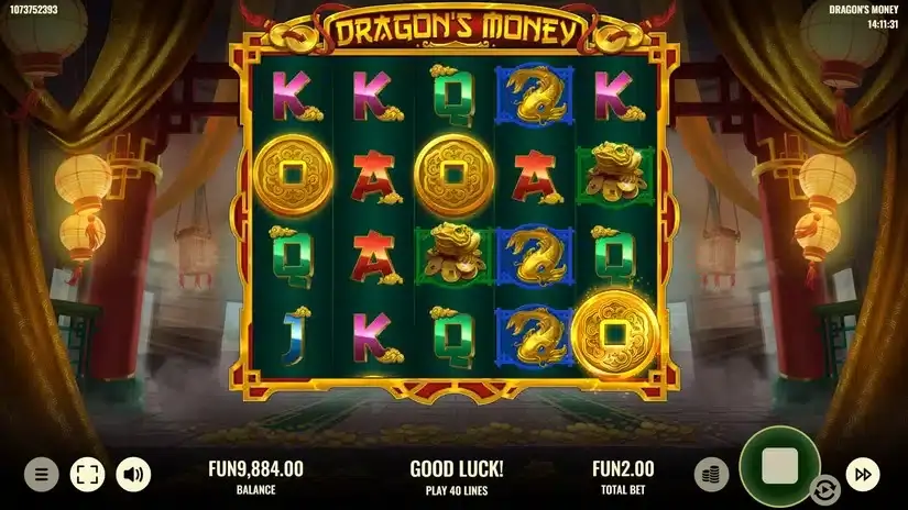 Dragon’s Money slot screenshot 2