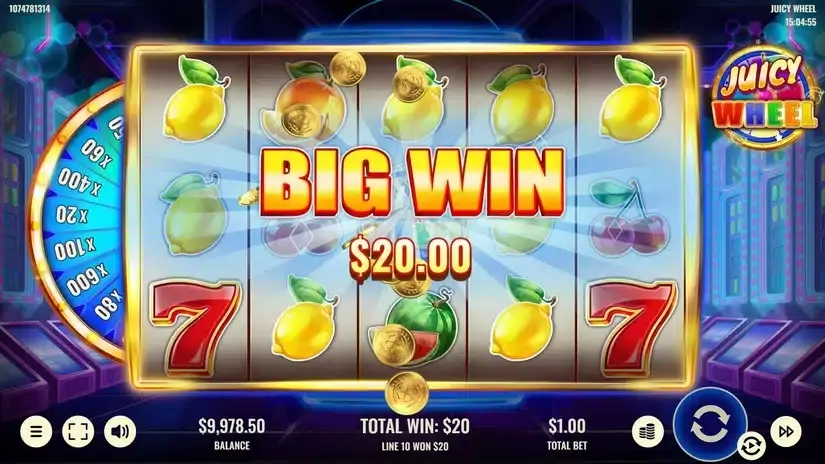 Juicy Wheel slot screenshot 2