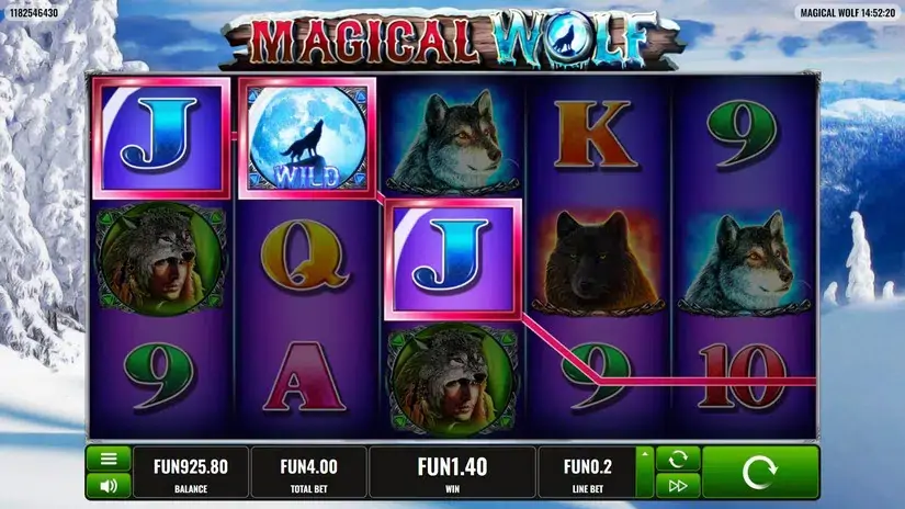 Magical Wolf slot screenshot 2