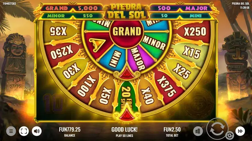 Piedra del Sol slot screenshot 4