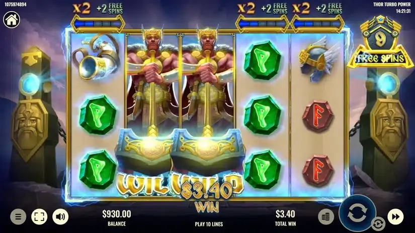 Thor Turbo Power slot screenshot 4