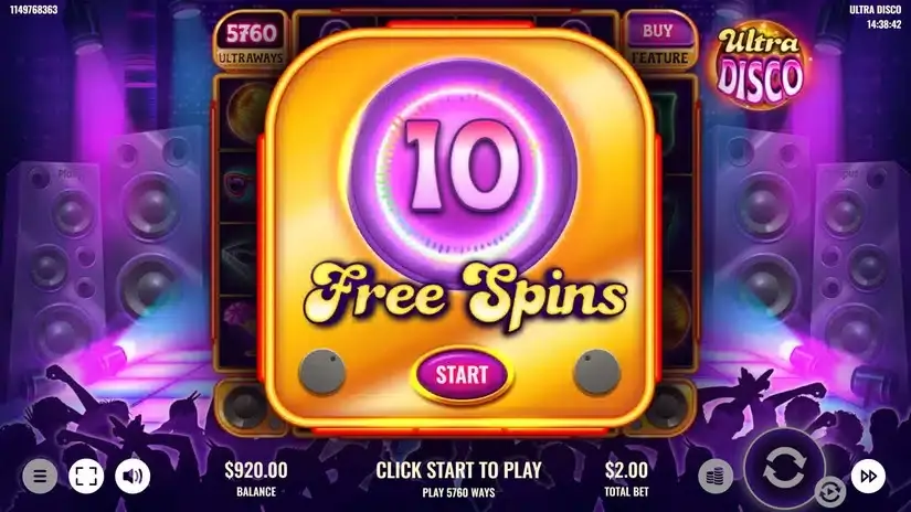 Ultra Disco slot screenshot 3