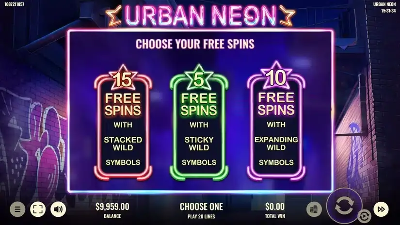 Urban Neon slot screenshot 3