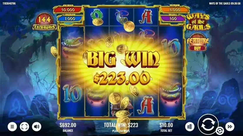 Ways of the Gauls slot screenshot 7