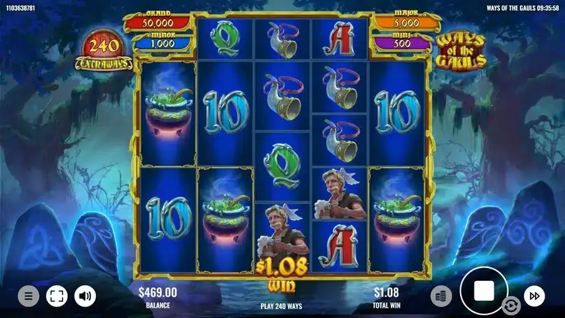 Ways of the Gauls slot screenshot 3