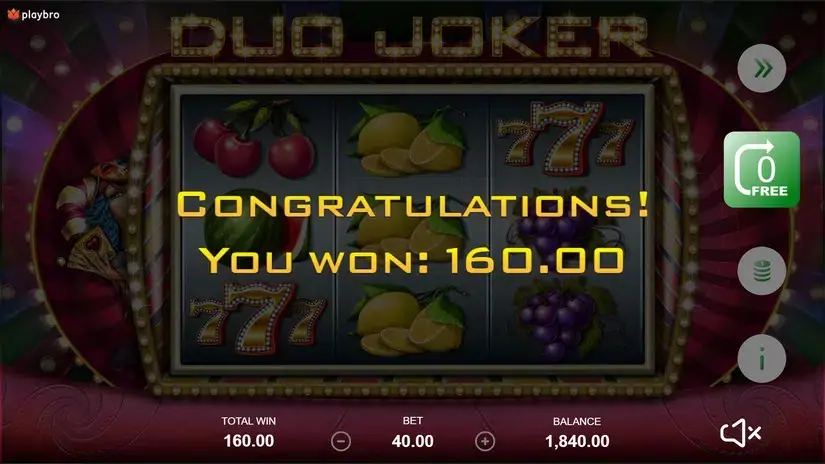 Duo Joker slot screenshot 4