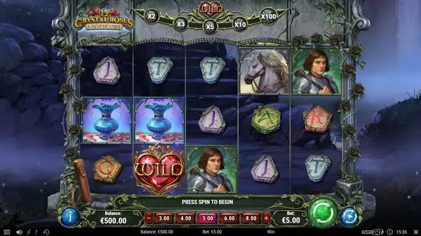 15 Crystal Roses A Tale of Love slot screenshot
